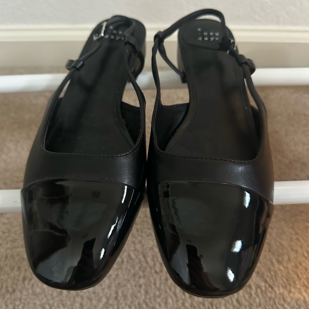 a new day Black Patent Flats